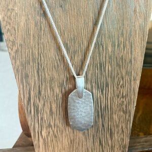 Kendra Scott Silver Jewelry Set.  Necklace is adjustable. Fast Shipping.